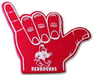 Promotional Foam Hands: 14 inch Hang Loose Foam Hands